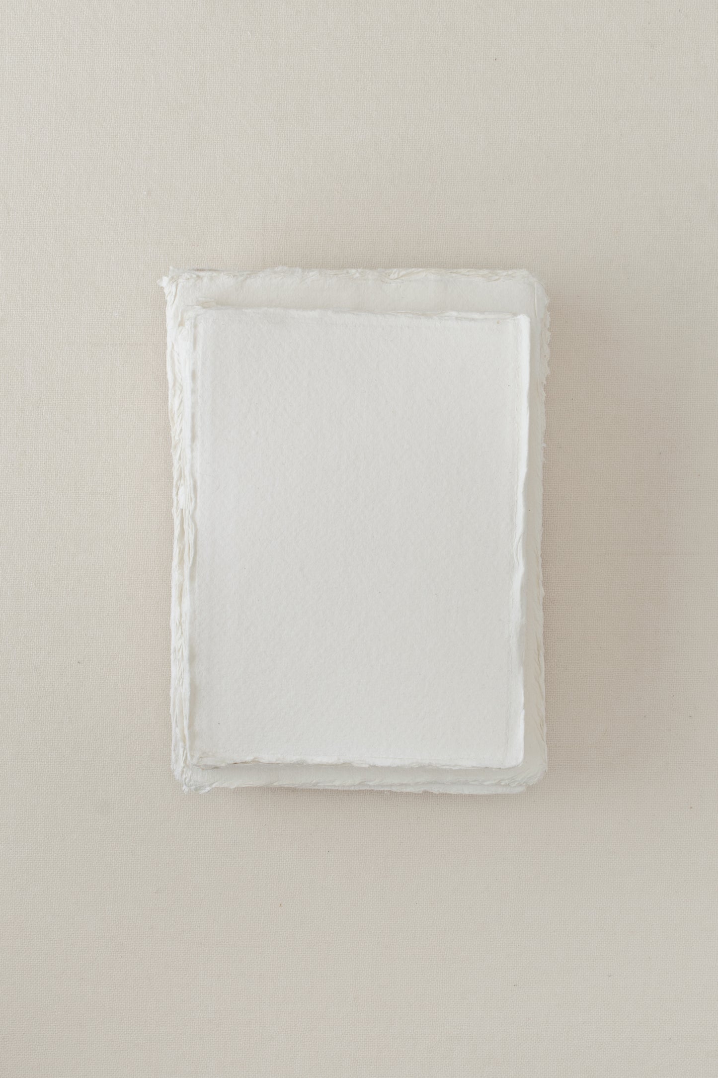 Handmade Paper / 4.25x6 Sheets / Off-White / Rough