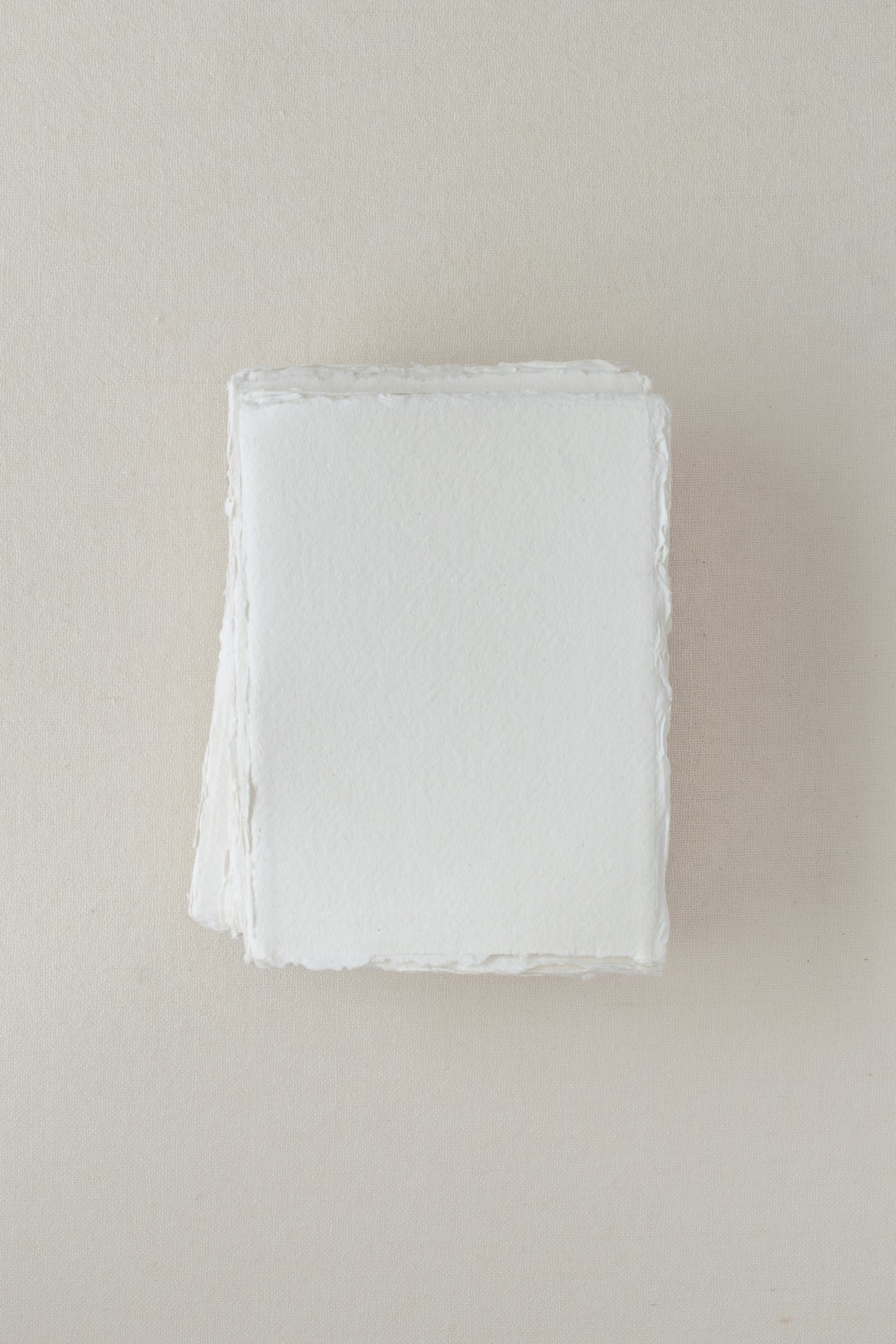 Handmade Paper / 4.25x6 Sheets / Off-White / Rough
