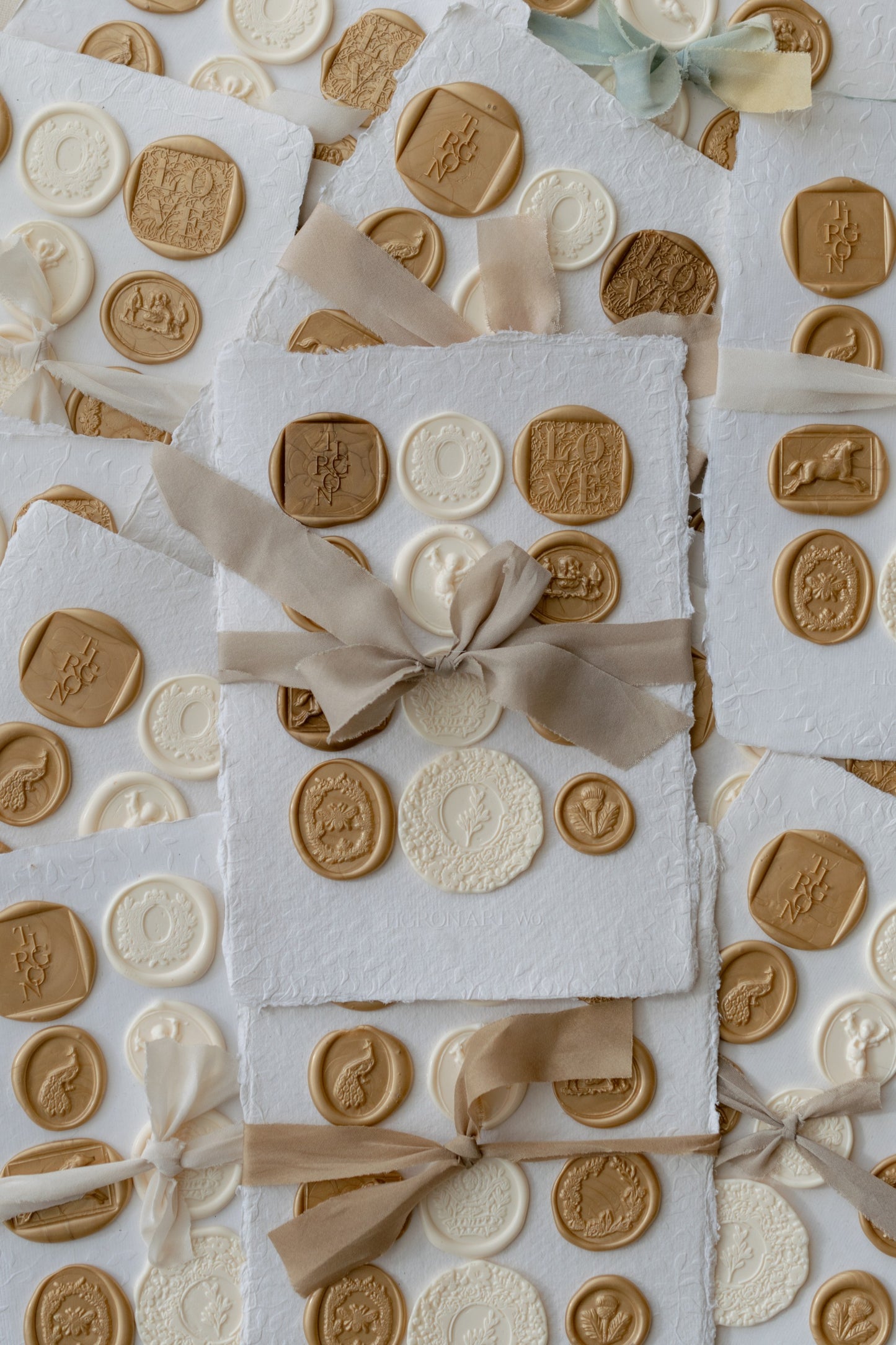 Wax seals card & Artwork Envelope SET