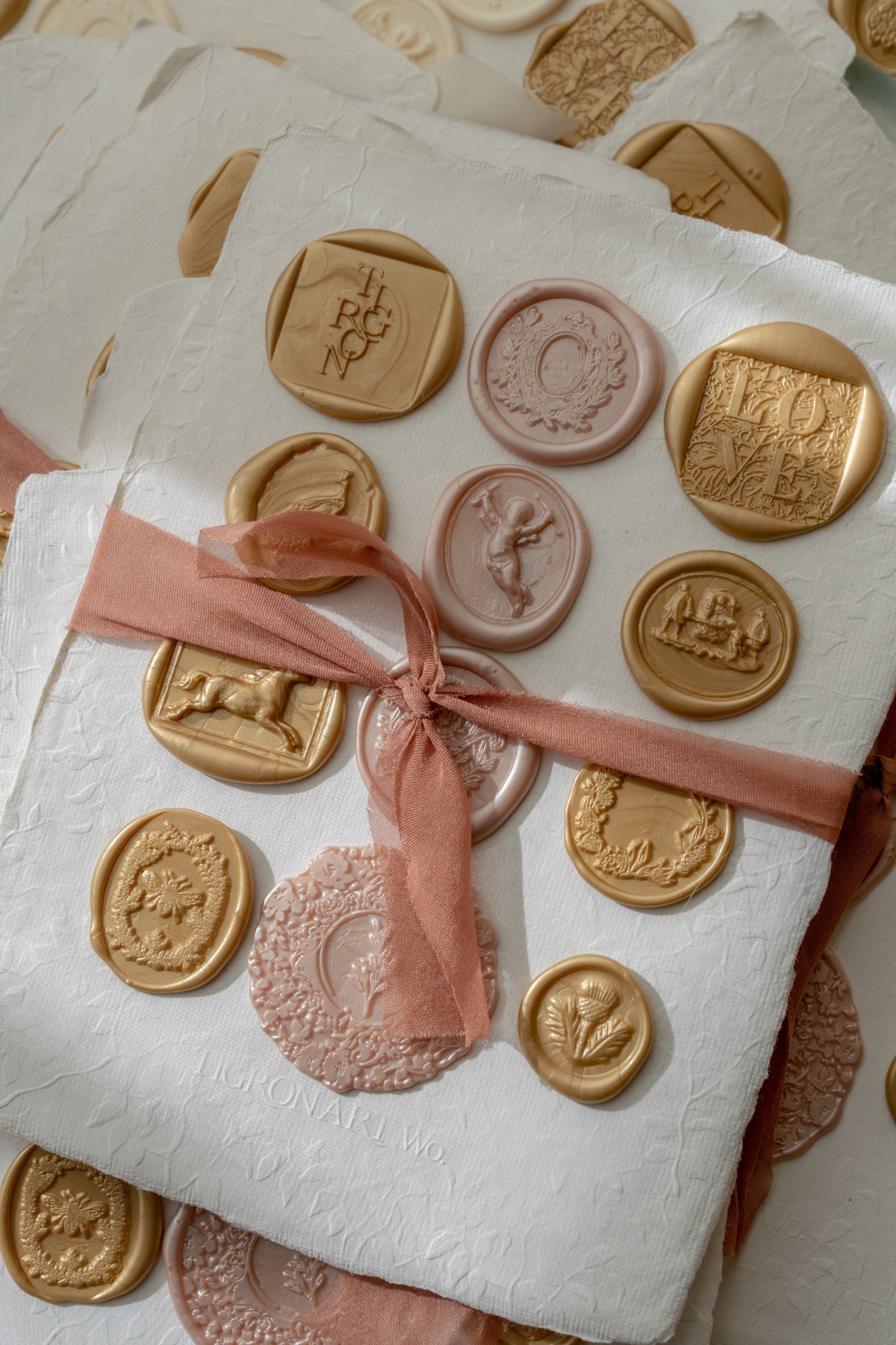 Wax seals card & Artwork Envelope SET
