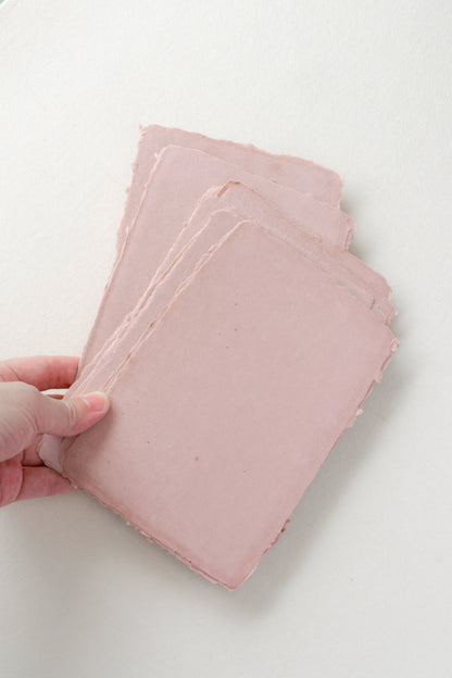Handmade Paper Cards / Deep Rose    [limited]