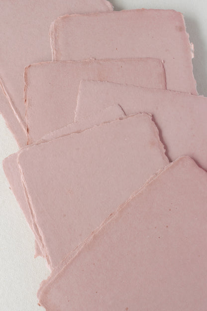 Handmade Paper Cards / Deep Rose    [limited]