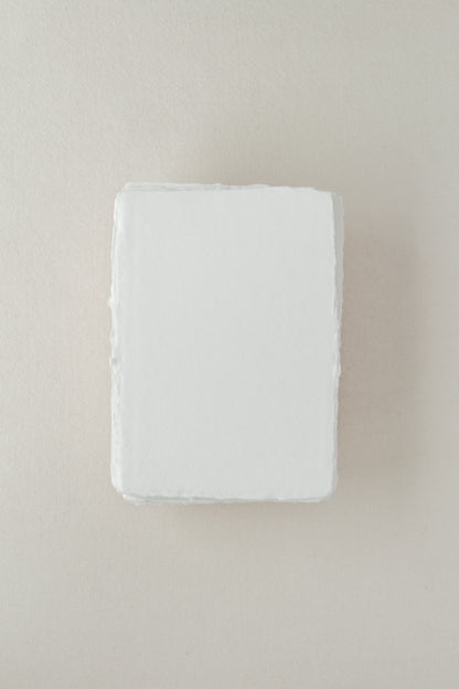 Handmade Paper / 5×7 Sheets / White / Soft