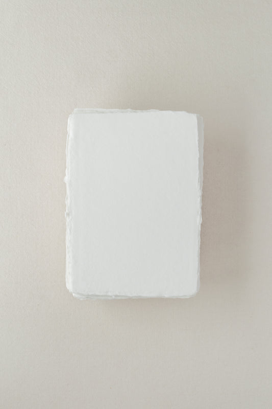 Handmade Paper / 5×7 Sheets / White / Soft