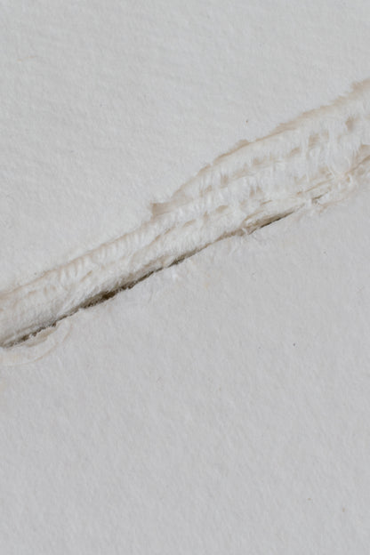 Handmade Paper / 4.25x6 Sheets / Off-White / Rough