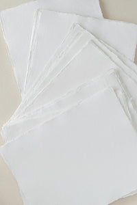 Handmade Paper / White    8.5 x 11