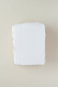Handmade Paper / 5×7 Sheets / Off-White / Smooth