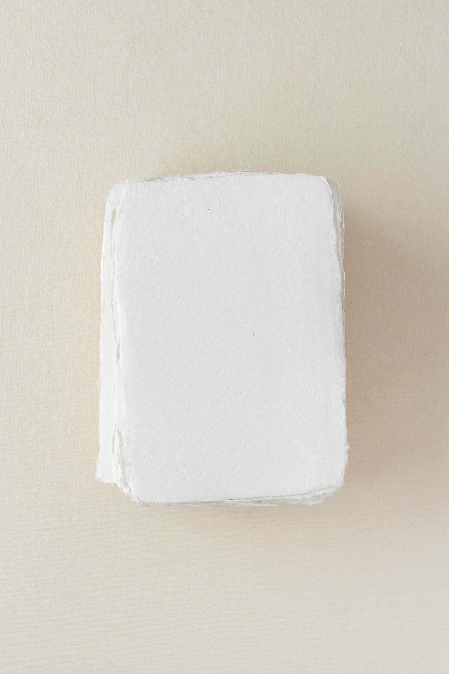 Handmade Paper / 4×6 Sheets / Off-White / Smooth