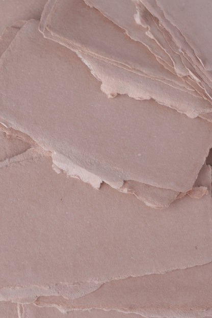 Handmade Paper / 2×4 Sheets / Dusty rose