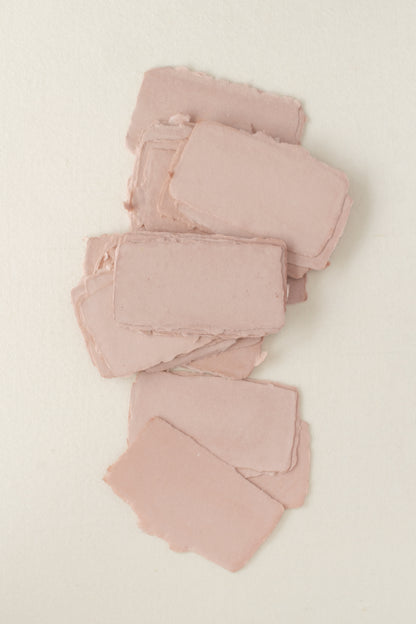 Handmade Paper / 2×4 Sheets / Dusty rose