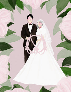 Wedding digital illustration