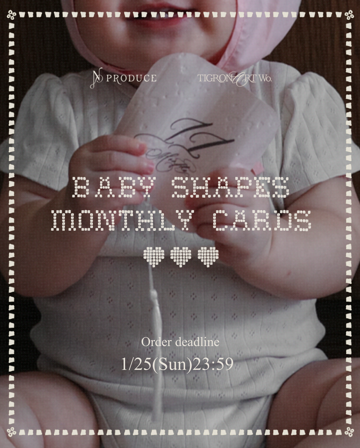 Baby Shapes Monthly Cards