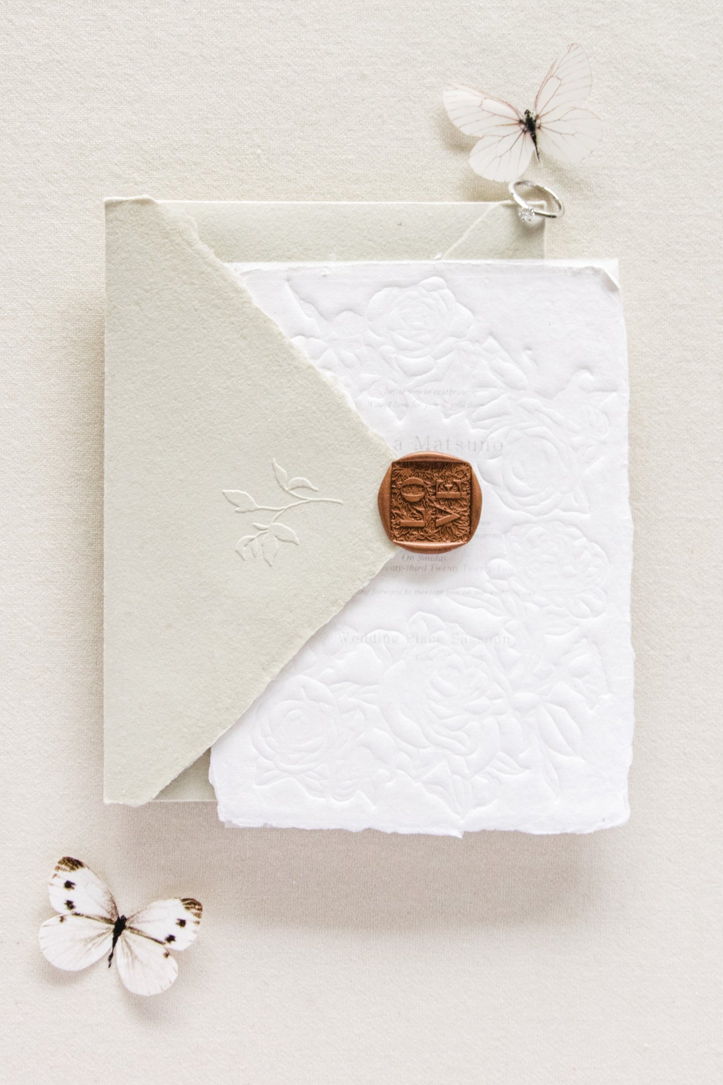 Handmade Paper Envelopes US A7 / Clay