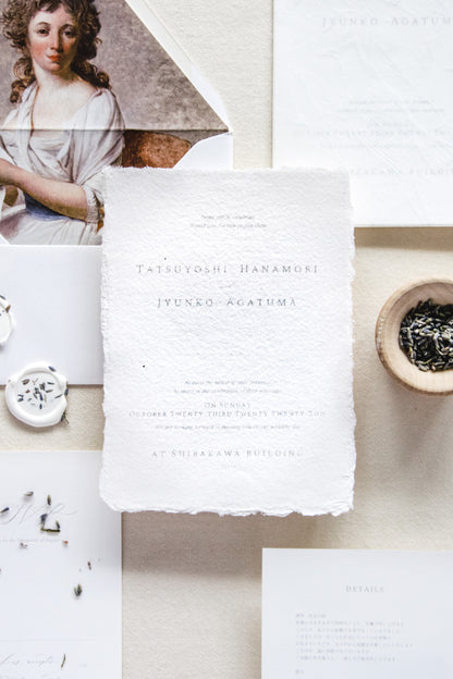 Handmade Paper / 5×7 Sheets / Off-White / Rough