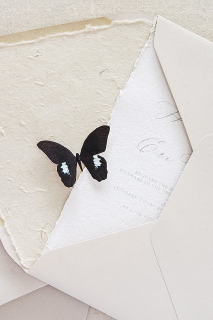 Handmade Paper / 5×7 Sheets / Off-White / Rough