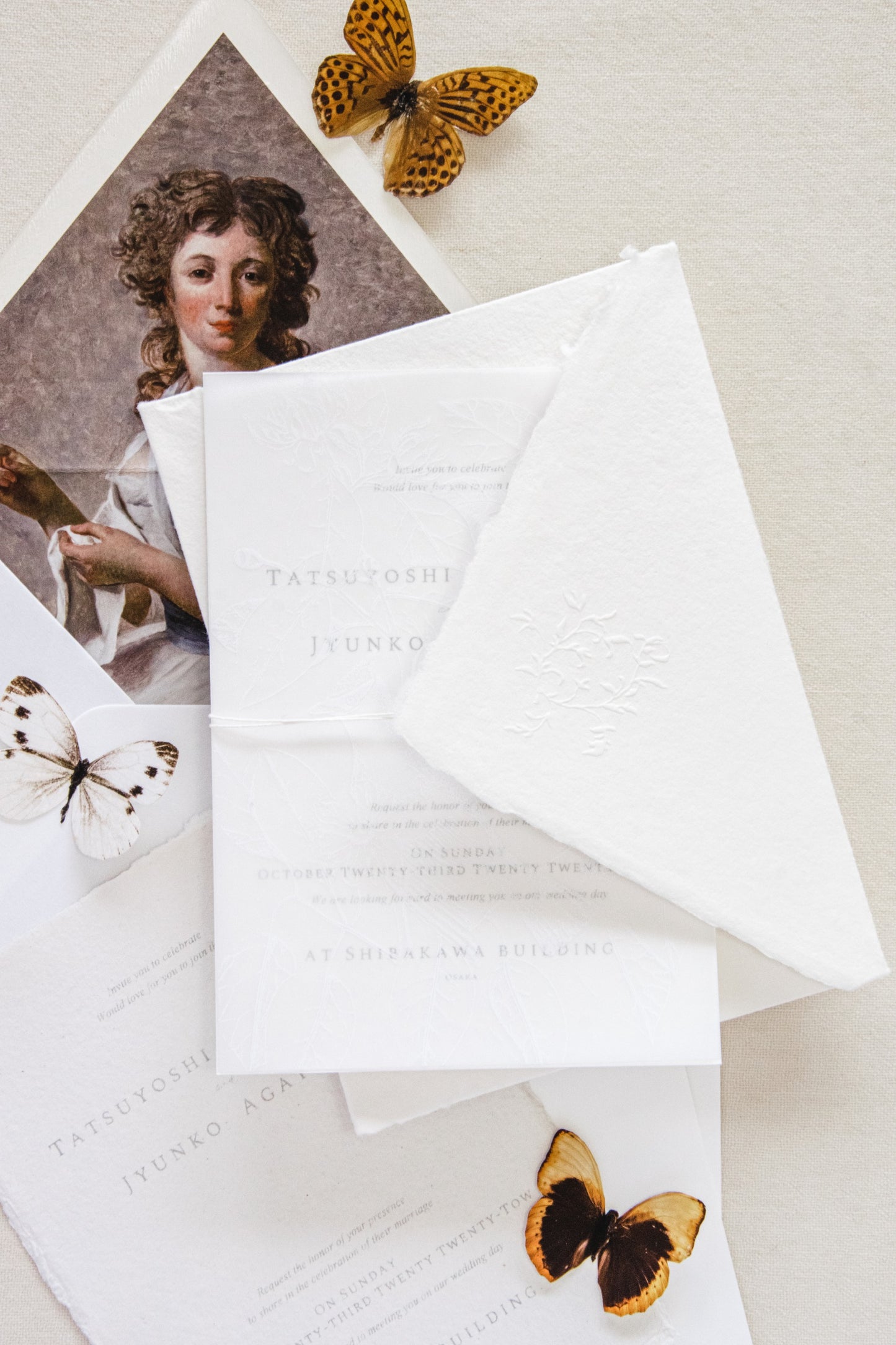 Handmade Paper Envelopes US A7 / White