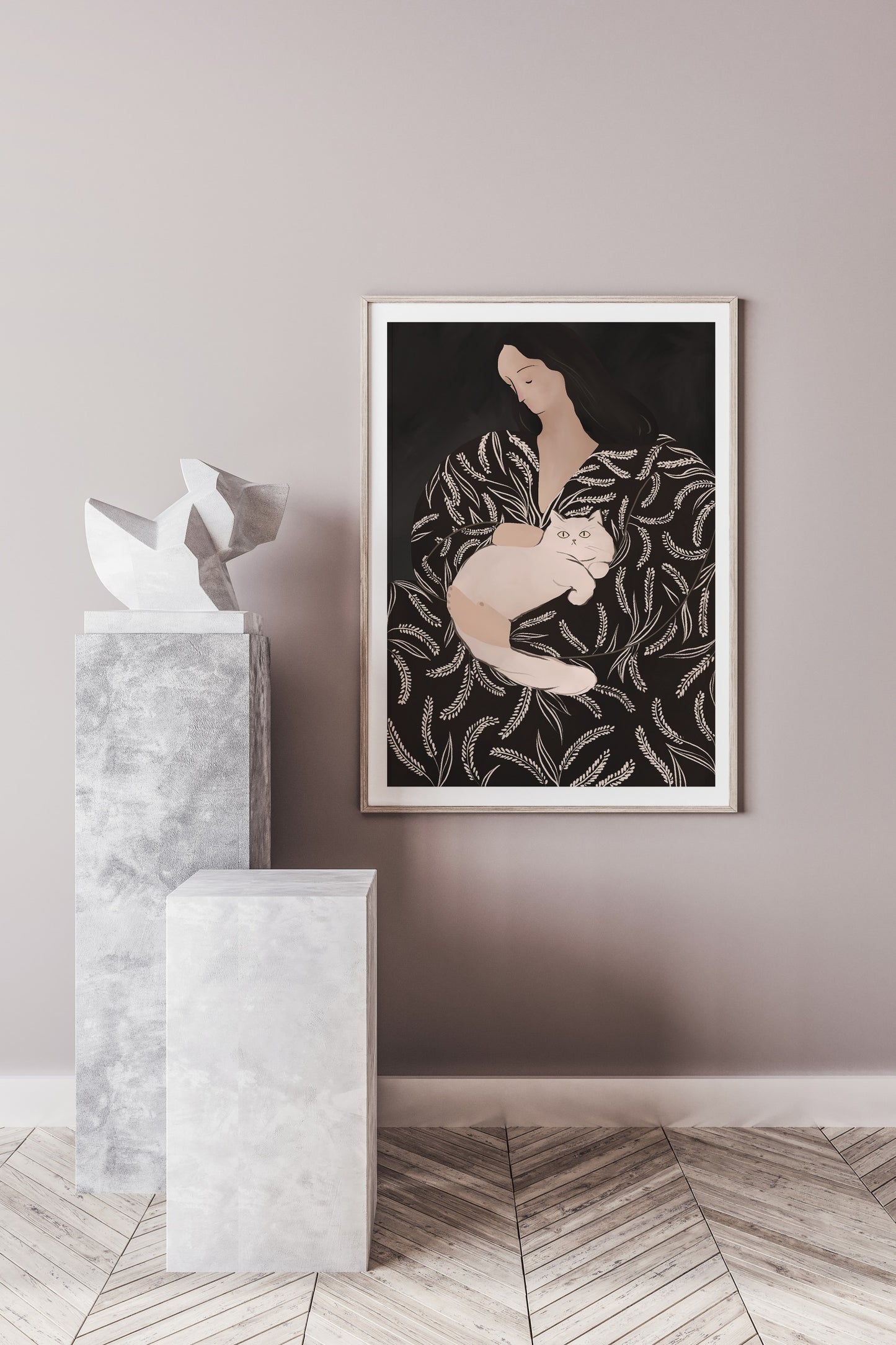 'White Cat' PRINT