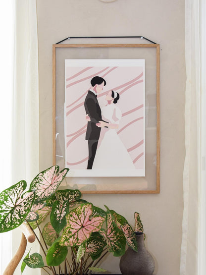 Wedding digital illustration