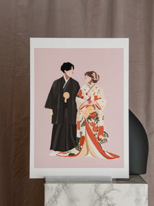 Wedding digital illustration