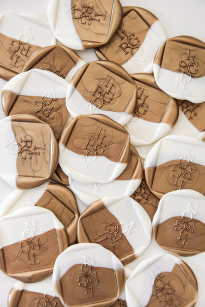 Wax Seals - 2tone TIGRON logo - Set of 10