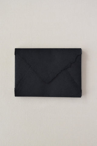 Handmade Paper Envelopes US A7 / Black