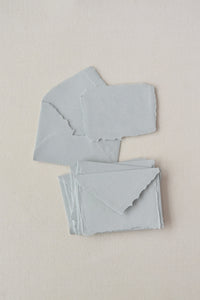 Handmade Paper Card & Envelopes SET / Slate Blue