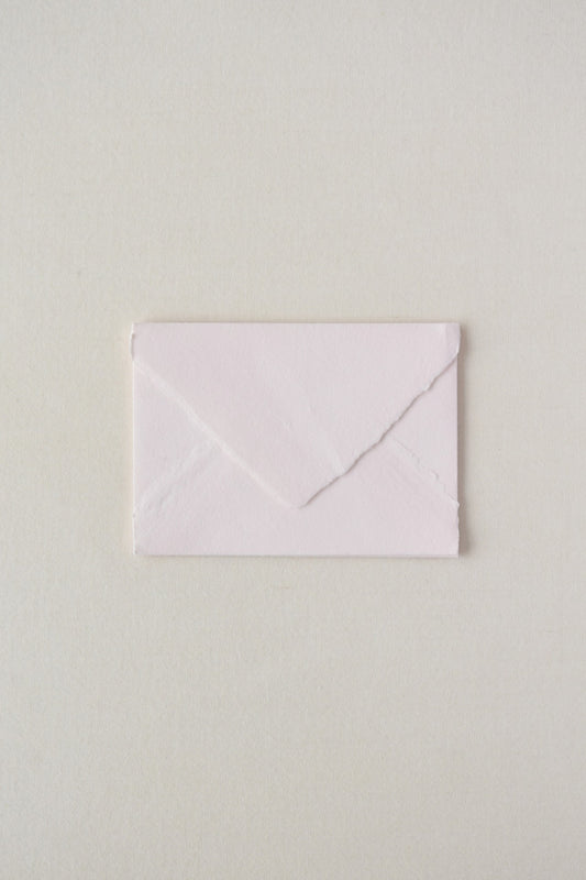 Handmade Paper Envelopes / Perl Pink