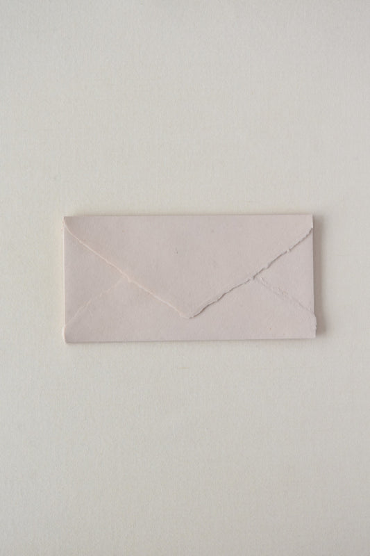 Handmade Paper Envelopes / Pink Beige