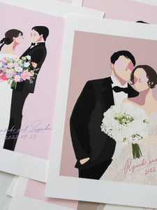 Wedding digital illustration