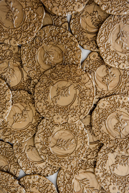 Wax Seals - Large Flower - Set of 10