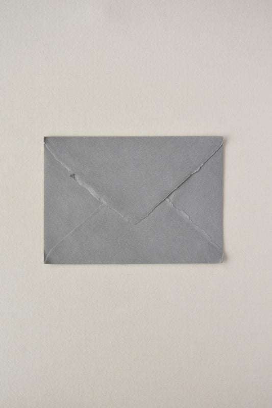 Handmade Paper Envelopes / Deep Gray