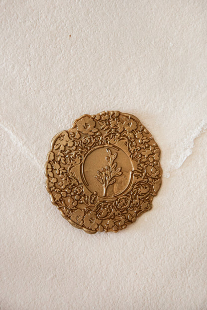 Wax Seals - Large Flower - Set of 10