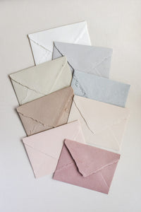 Handmade Paper Envelopes US A7 / White
