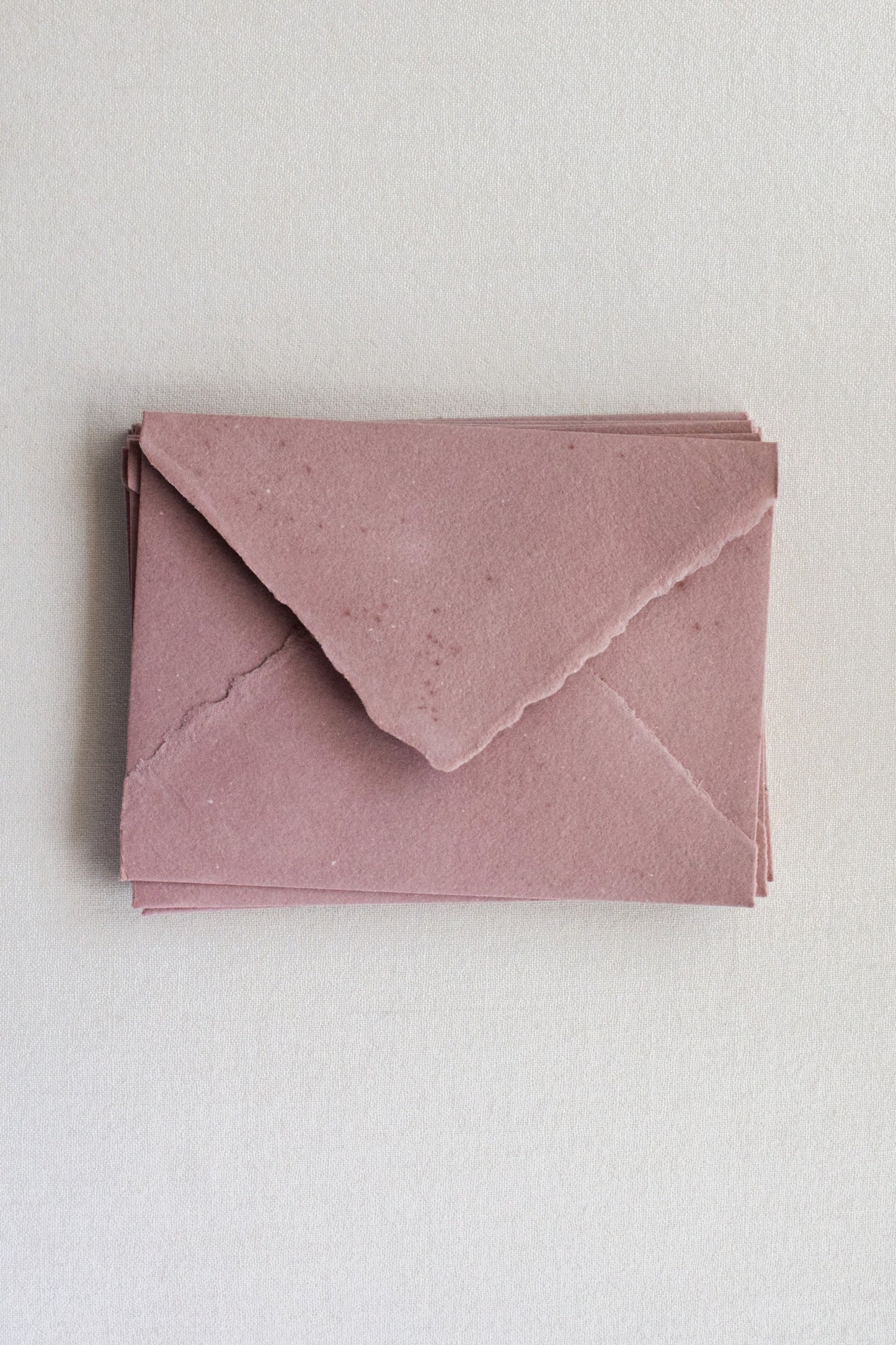 Handmade Paper Envelopes US A7 / Dusty Rose