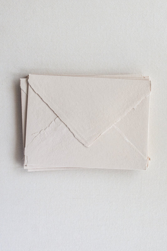 Handmade Paper Envelopes US A7 / Blush