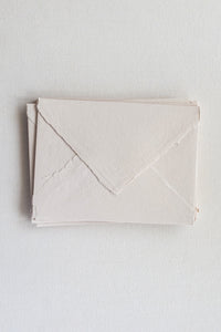 Handmade Paper Envelopes US A7 / Blush