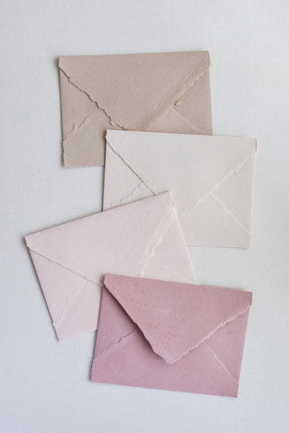 Handmade Paper Envelopes US A7 / Rose [Limited]