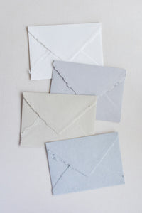 Handmade Paper Envelopes US A7 / White