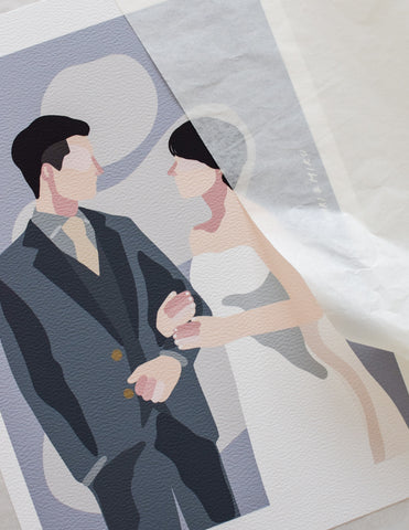 Wedding digital illustration / Poster Print [オプション]