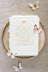 Marriage Certificate Foil Paper / White