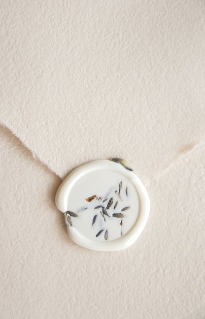 Wax Seals - Dride flower / Lavender - Set of 10