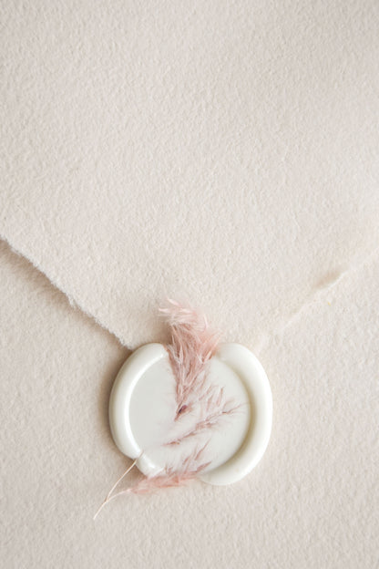 Wax Seals - Dride flower / Tail lead - Set of 10